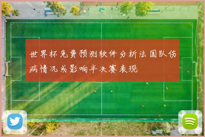 世界杯免费预测软件分析法国队伤病情况或影响半决赛表现