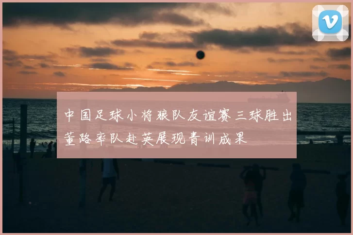 中国足球小将狼队友谊赛三球胜出董路率队赴英展现青训成果